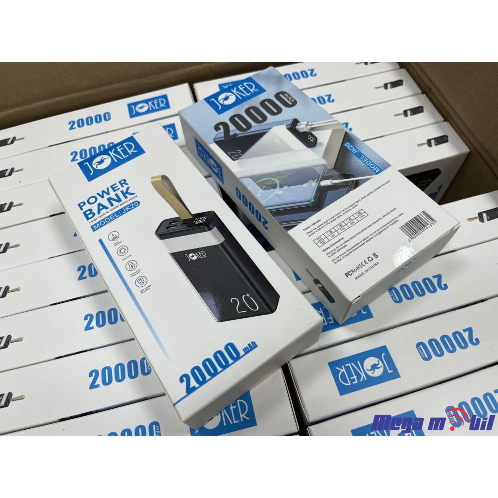 Baterija eksterna 20000mAh JOKER JK20 black